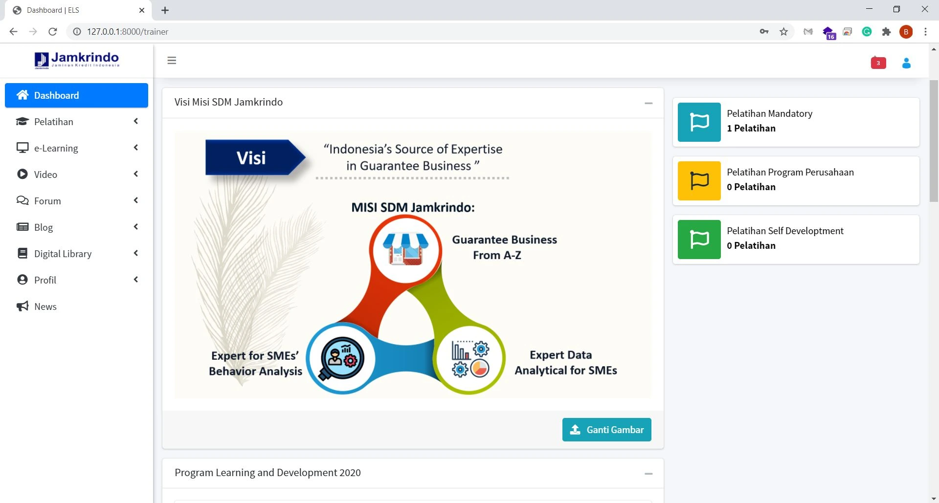 Employee Learning Service PT Jamkrindo